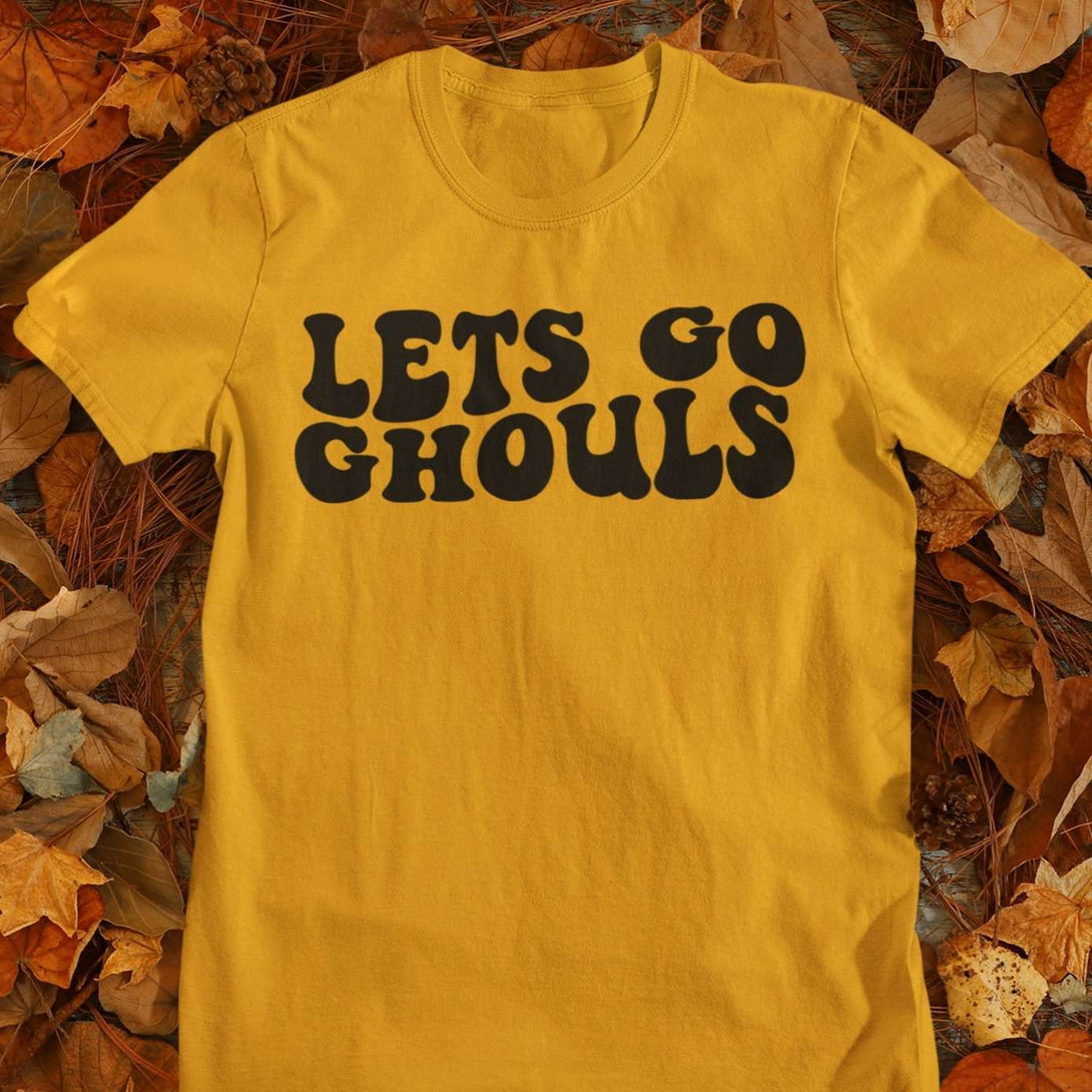 Let's Go Ghouls - Retro Halloween Autumn Short-Sleeve Unisex T-shirt - Nightmare on Film Street Store