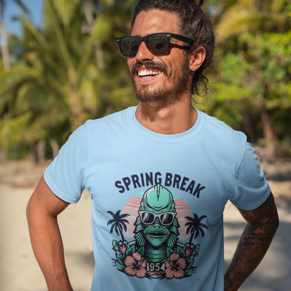 Spring Break 1954 - Creature from the Black Lagoon Inspired Horror Unisex Tshirt