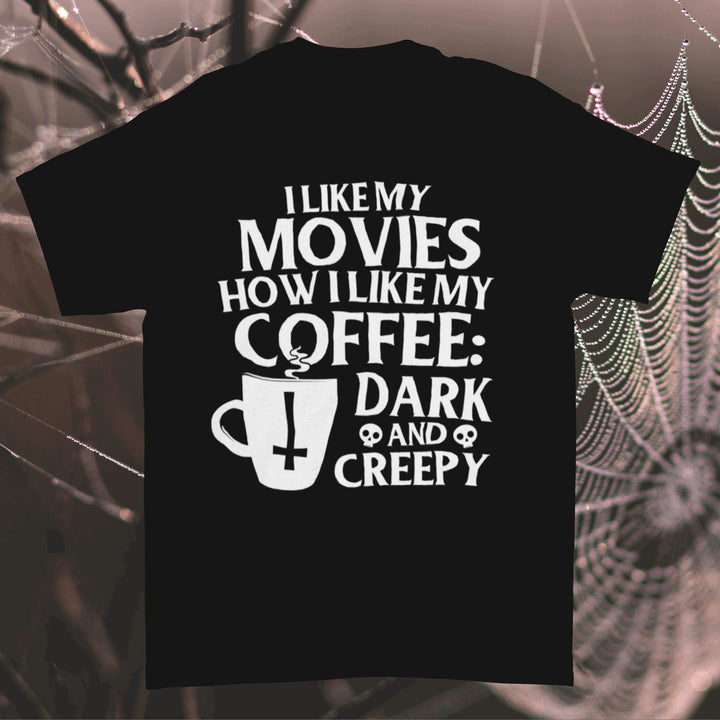 Coffee & Horror Movies - My Favorite Things Spooky Unisex Tshirt - Nightmare on Film Street Store