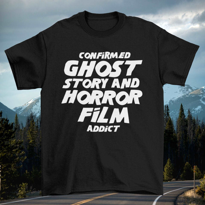 Confirmed Ghost Story and Horror Film Addict - The Shining-Inspired Unisex Tshirt - Nightmare on Film Street Store
