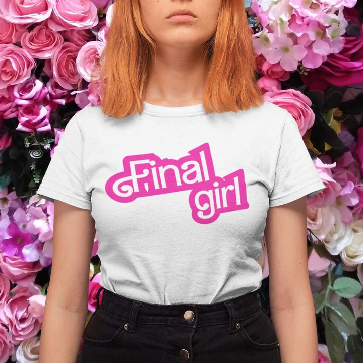 Final Girl - Retro Barbiecore inspired 90s 80s Horror Pink Unisex T-shirt - Nightmare on Film Street Store