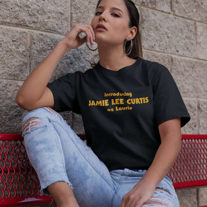 Introducing Laurie - Jamie Lee Curtis Halloween Movie Inspired Unisex T-shirt - Nightmare on Film Street Store