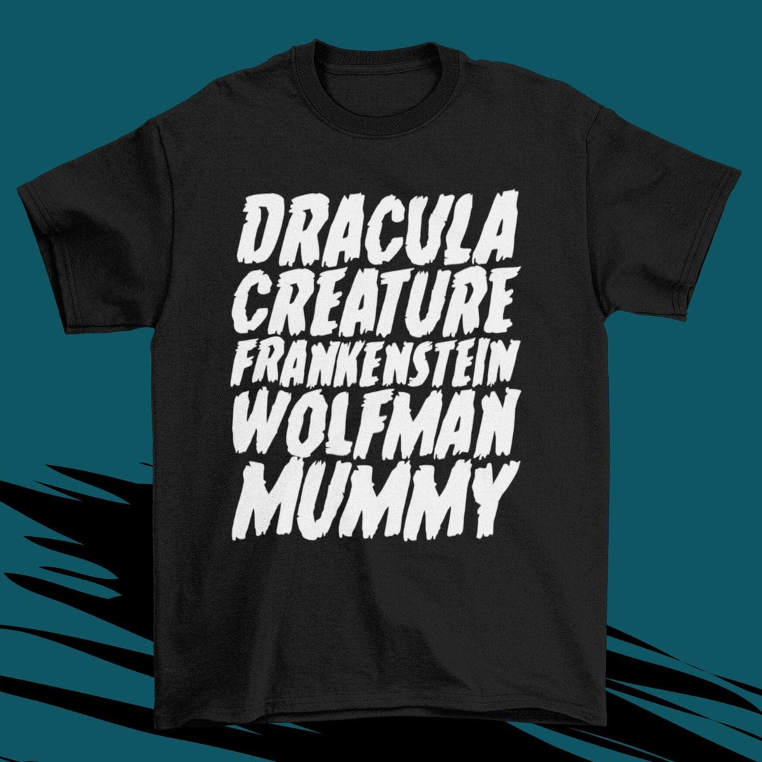Monster Mash - Frankenstein Dracula Monster Movies Unisex T-shirt - Nightmare on Film Street Store