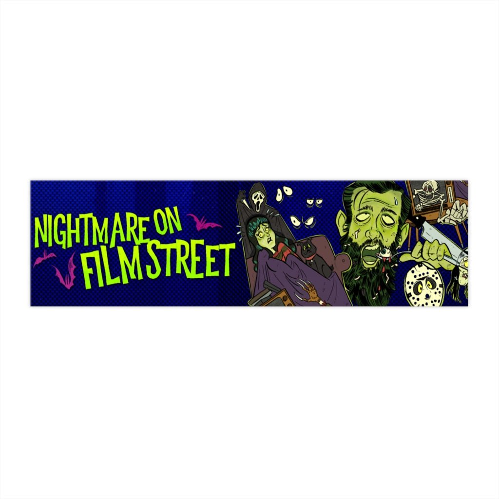 Nightmare on Film Street Movie Marathon Bumper Sticker - Nightmare on Film Street Store