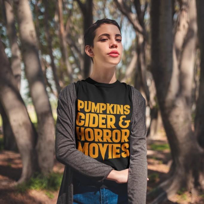 October Things - Autumn n' Halloween Faves Unisex T-shirt - Nightmare on Film Street Store