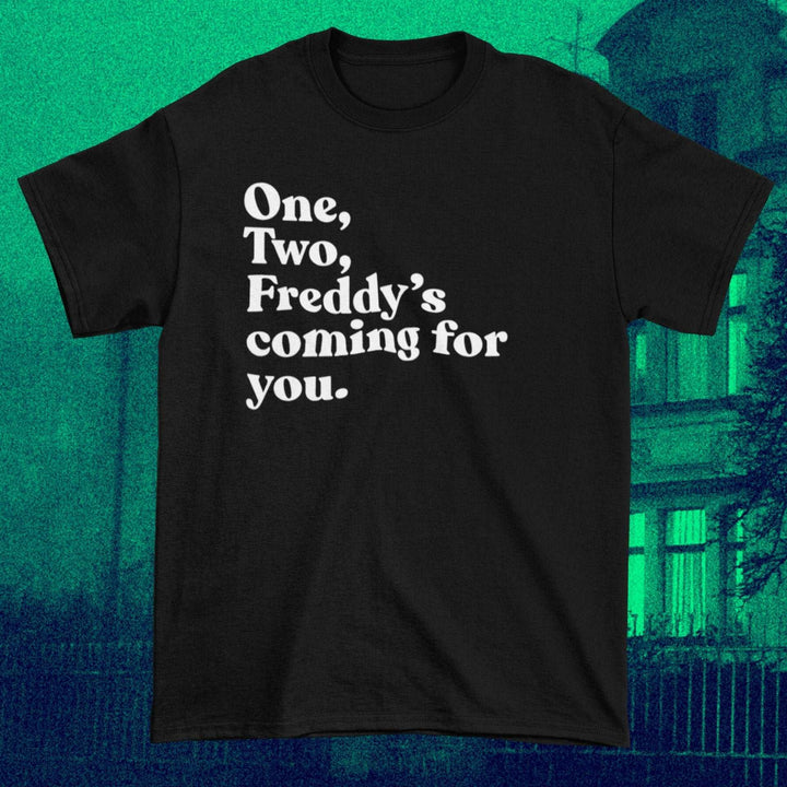 One, Two, Freddy's Coming For You - Retro A Nightmare on Elm Street Freddy Krueger inspired VHS Horror Unisex T-shirt - Nightmare on Film Street Store