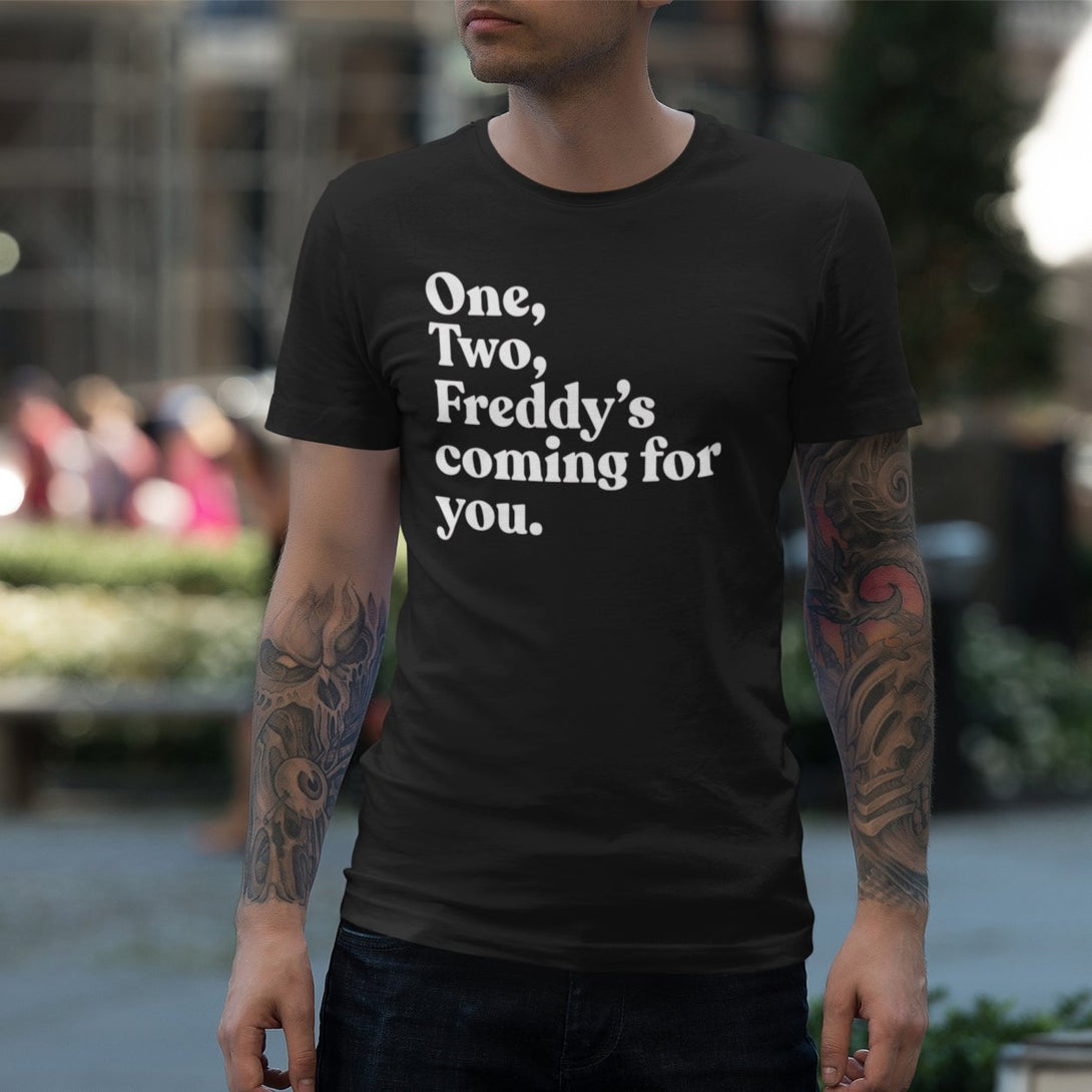 One, Two, Freddy's Coming For You - Retro A Nightmare on Elm Street Freddy Krueger inspired  VHS Horror Unisex T-shirt - Nightmare on Film Street Store
