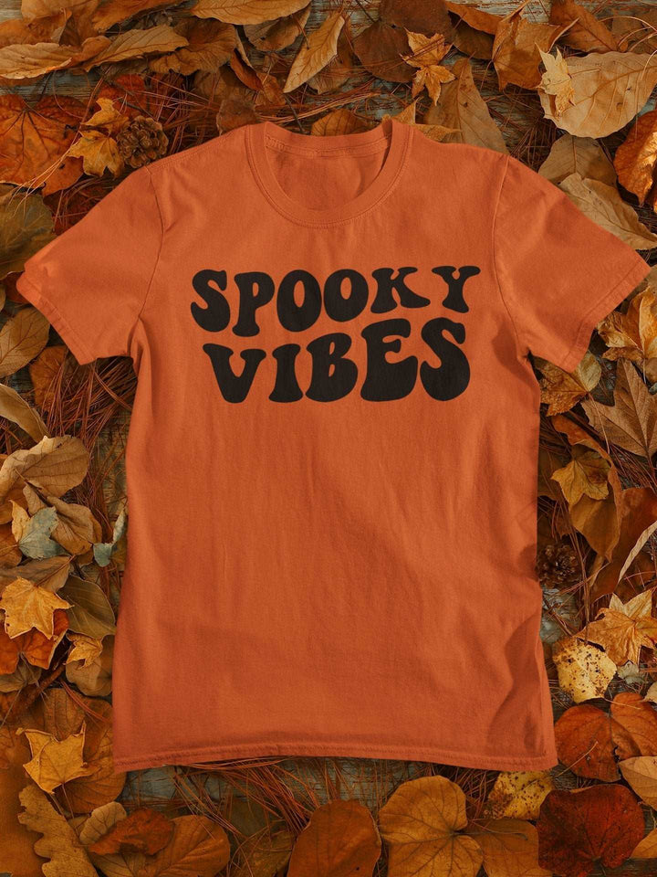 Spooky Vibes - Retro Halloween Autumn Short-Sleeve Unisex Tee - Nightmare on Film Street Store