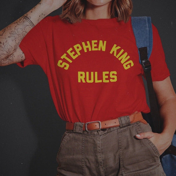 Stephen King Rules - Monster Squad Inspired Unisex Horror T-shirt - Nightmare on Film Street Store