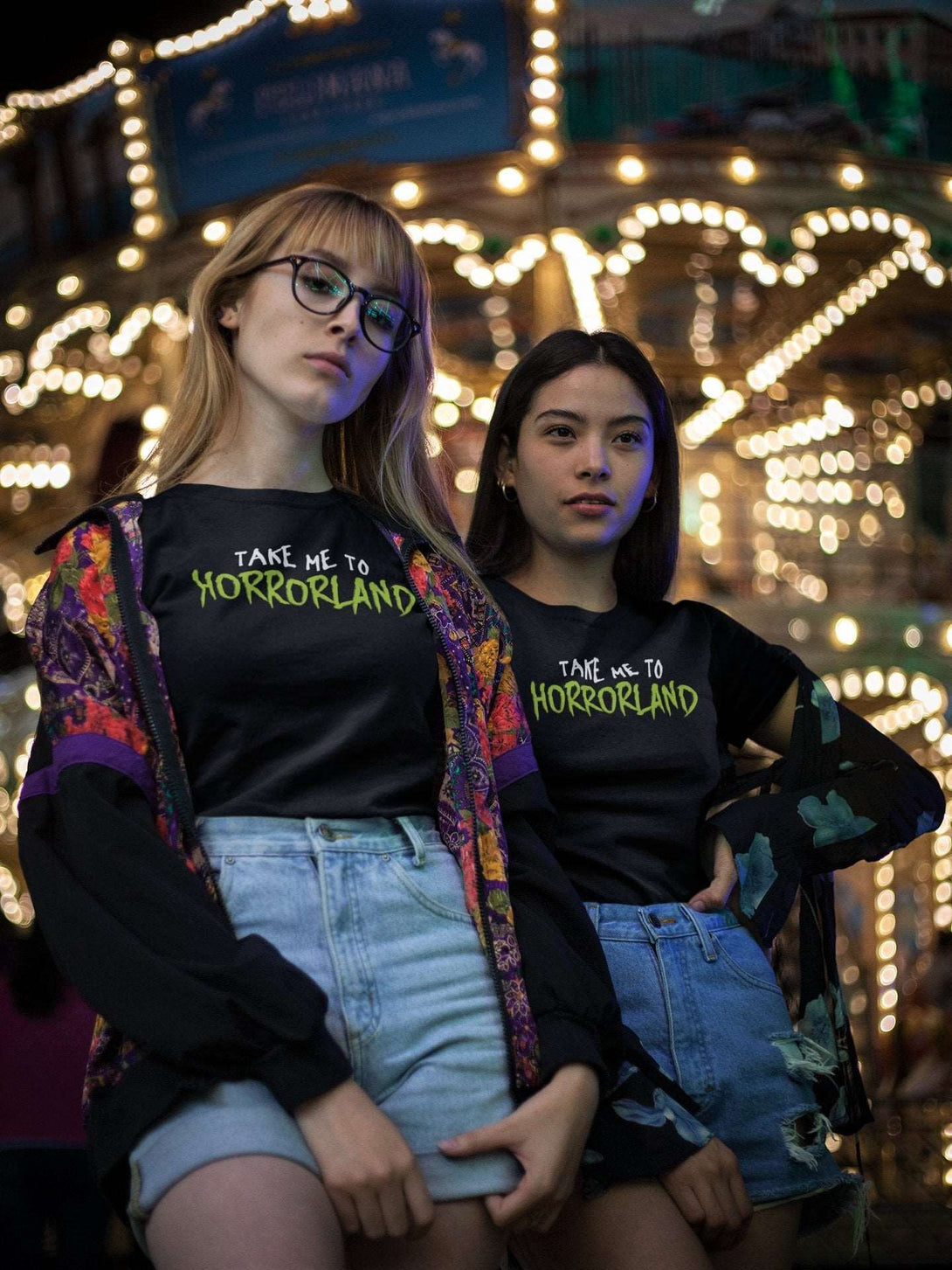 Take Me to HORRORLAND - Spooky Goosebumps Stine Inspired Unisex T-shirt - Nightmare on Film Street Store