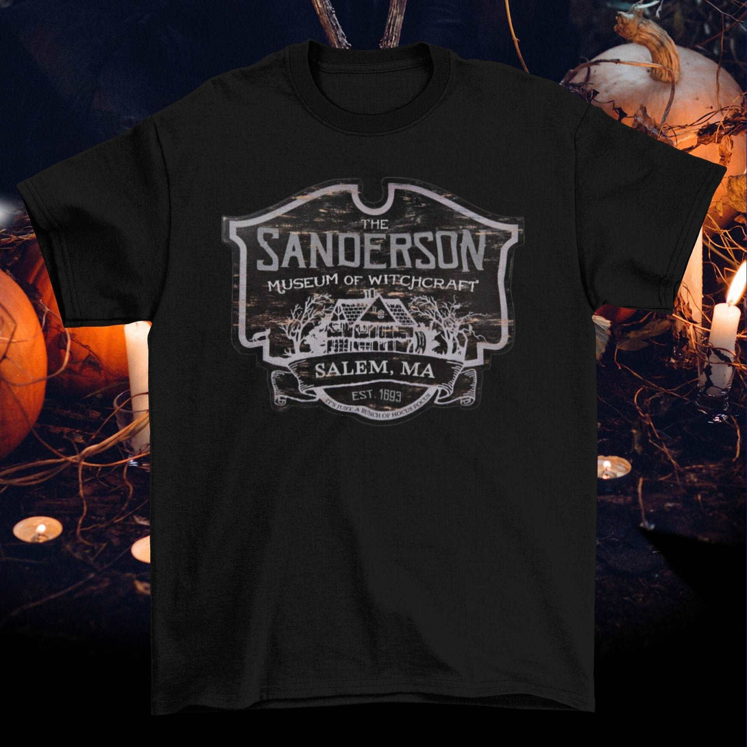 The Sanderson Museum of Witchcraft - Hocus Pocus Salem Witch Inspired Short-Sleeve Unisex T-Shirt - Nightmare on Film Street Store