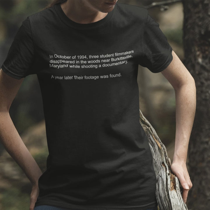 The Woods - Blair Witch Project Inspired Horror Movie Found Footage Unisex T-shirt - Nightmare on Film Street Store