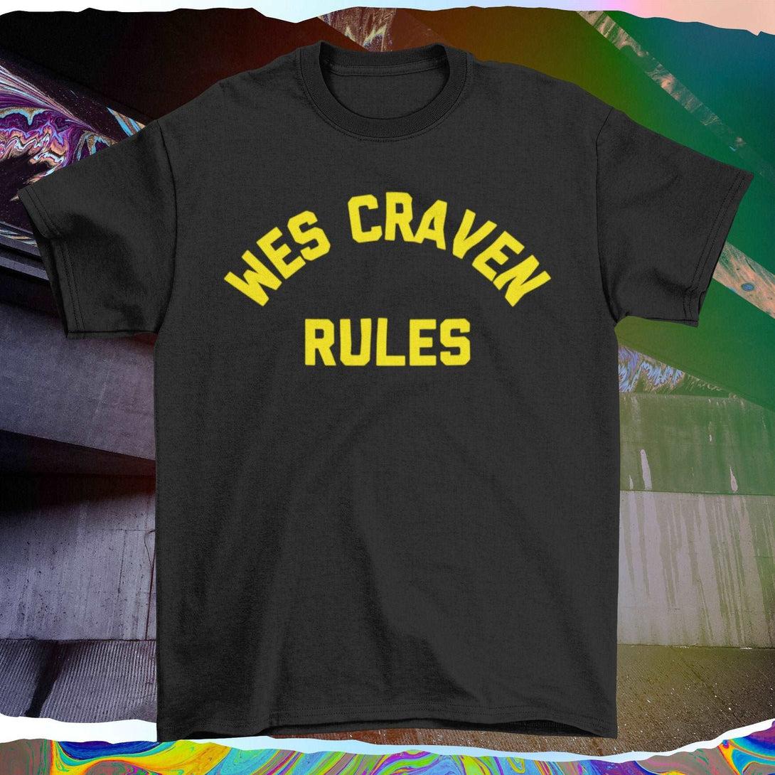 Wes Craven Rules - Stephen King Monster Squad Inspired Horror Movie Inspired Unisex T-shirt - Nightmare on Film Street Store