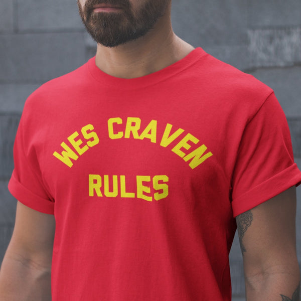 Wes Craven Rules - Stephen King Monster Squad Inspired Horror Movie Inspired Unisex T-shirt - Nightmare on Film Street Store