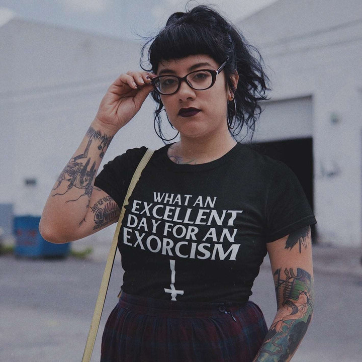 What an Excellent Day for an Exorcism - The Exorcist Inspired Unisex T-shirt - Nightmare on Film Street Store